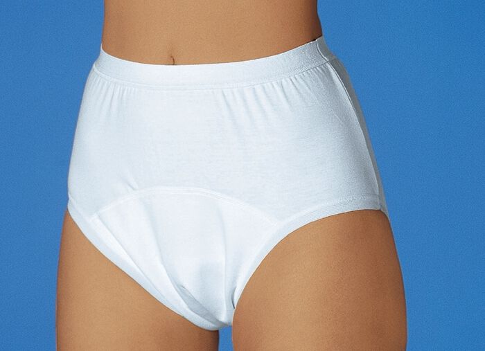 Inkontinenz-Slip für Damen+Herren WEISS